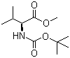 structure of CAS# 58561-04-9, N-(tert-Butoxycarbonyl)-L-valine methyl ester