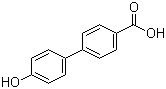 structure of CAS# 58574-03-1, 4'-Hydroxy-4-biphenylcarboxylic acid