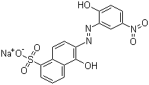 CAS # 5858-58-2, Acid mordant Brown 92, Sodium 5-hydroxy-6-[(2-hydroxy-5-nitrophenyl)azo]naphthalene-1-sulphonate
