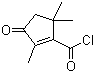 CAS # 58626-57-6, 2,5,5-Trimethyl-3-oxo-1-cyclopentene-1-carbonyl chloride