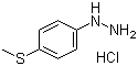 CAS # 58626-97-4, 4-(Methylthio)phenylhydrazine hydrochloride, [p-(Methylthio)phenyl]hydrazine hydrochloride