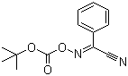 structure of CAS# 58632-95-4, 2-(tert-Butoxycarbonyloxyimino)-2-phenylacetonitrile