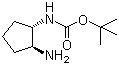 structure of CAS# 586961-34-4, N-[(1S,2S)-2-氨基环戊基]氨基甲酸叔丁酯