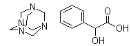 Methenamine mandelate molecular structure (CAS 587-23-5)