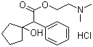 Cyclopentolate hydrochloride molecular structure (CAS 5870-29-1)
