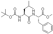 CAS # 5874-73-7, N-tert-Butoxycarbonyl-L-leucyl-L-phenylalanine methyl ester, Boc-Leu-Phe-OMe