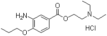 structure of CAS# 5875-06-9, Proparacaine hydrochloride