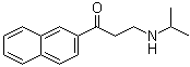 structure of CAS# 58753-54-1, 3-[异丙基氨基]-1-(2-萘基)-1-丙酮