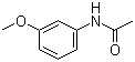 CAS # 588-16-9, N-(3-Methoxyphenyl)acetamide, 3-Methoxyacetanilide, 3'-Methoxyacetanilide, Aceto-m-anisidide, N-(3-Methoxyphenyl)acetamide, N-Acetyl-m-anisidine, m-Methoxyacetanilide
