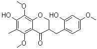 structure of CAS# 588706-67-6, 7,2'-Dihydroxy-5,8,4'-trimethoxy-6-methylhomoisoflavanone