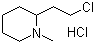 structure of CAS# 58878-37-8, 2-氯乙基-N-甲基哌啶盐酸盐