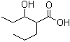 structure of CAS# 58888-84-9, 2-丙基-3-羟基戊酸