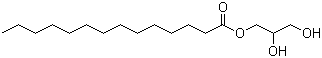 rac-Glycerol 1-myristate molecular structure (CAS 589-68-4)