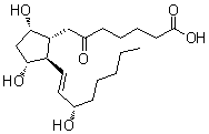 CAS # 58962-34-8, 6-Ketoprostaglandin F<sub>1alpha</sub>, 6-Keto-PGF<sub>1alpha</sub>, (9alpha,11alpha,13E,15S)-9,11,15-Trihydroxy-6-oxoprost-13-en-1-oic acid