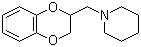 CAS # 59-39-2, Piperoxan, 1-(1,4-Benzodioxan-2-ylmethyl)piperidine, Piperoxane