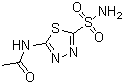 CAS # 59-66-5, Acetazolamide, 2-Acetamido-5-sulfamoyl-1,3,4-thiadiazole, 2-Acetylamino-1,3,4-thiadiazole-5-sulfonamide, 5-Acetamido-1,3,4-thiadiazole-2-sulfonamide