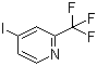 structure of CAS# 590371-73-6, 4-碘-2-(三氟甲基)吡啶