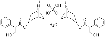 structure of CAS# 5908-99-6, Atropine sulfate monohydrate
