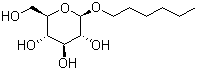 structure of CAS# 59080-45-4, Hexyl beta-D-glucopyranoside