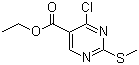 CAS # 5909-24-0, Ethyl 4-chloro-2-methylthio-5-pyrimidinecarboxylate