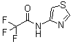 structure of CAS# 59134-92-8, 2,2,2-三氟-N-4-噻唑基乙酰胺