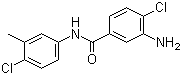 CAS 登录号：59158-04-2, N-(4-氯-3-甲基苯基)-3-氨基-4-氯苯甲酰胺