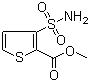 structure of CAS# 59337-93-8, 3-磺酰氨基-2-噻吩羧酸甲酯