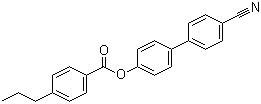 structure of CAS# 59443-79-7, 4-Cyanobiphenyl-4'-propylbenzoate