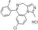 structure of CAS# 59467-96-8, Midazolam hydrochloride
