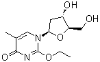 structure of CAS# 59495-21-5, 2-O-Ethylthymidine