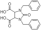 CAS # 59564-78-2, 1,3-Bisbenzyl-2-oxoimidazolidine-4,5-dicarboxylic acid, 1,3-dibenzyl-2-oxoimidazolidine-4,5-dicarboxylic acid