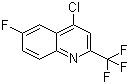 structure of CAS# 59611-55-1, 4-氯-6-氟-2-(三氟甲基)喹啉