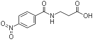 CAS # 59642-21-6, N-(4-Nitrobenzoyl)-beta-alanine, 3-(4-Nitro-benzoylamino)-propionic acid