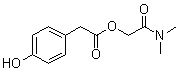 CAS # 59721-16-3, 4-Hydroxybenzeneacetic acid 2-(dimethylamino)-2-oxoethyl ester