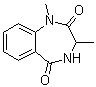 structure of CAS# 5973-23-9, 3,4-二氢-1,3-二甲基-1H-1,4-苯并二氮杂卓-2,5-二酮