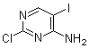 structure of CAS# 597551-56-9, 2-Chloro-5-iodo-4-pyrimidinamine