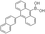 structure of CAS# 597554-03-5, 10-(2-萘基)蒽-9-硼酸