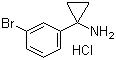 structure of CAS# 597563-15-0, 1-(3-Bromophenyl)cyclopropanamine hydrochloride