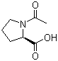 CAS # 59785-68-1, N-Acetyl-D-proline, (R)-(+)-N-Acetylproline, (R)-1-Acetyl-2-pyrrolidinecarboxylic acid