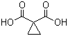 CAS # 598-10-7, 1,1-Cyclopropanedicarboxylic acid, Cyclopropane-1,1-dicarboxylic acid