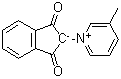 CAS # 59804-82-9, 1-(2,3-Dihydro-1,3-dioxo-1H-inden-2-yl)-3-methylpyridinium inner salt
