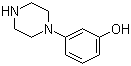 CAS # 59817-32-2, 1-(3-Hydroxyphenyl)piperazine, 3-(1-Piperazino)phenol