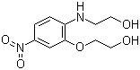 structure of CAS# 59820-43-8, N-[2-(2-羟基乙氧基)-4-硝基苯基]乙醇胺