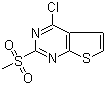 CAS # 598298-11-4, 4-Chloro-2-(methanesulfonyl)thieno[2,3-d]pyrimidine, 4-Chloro-2-(methylsulfonyl)thieno[2,3-d]pyrimidine