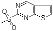 CAS # 598298-12-5, 2-(Methanesulfonyl)thieno[2,3-d]pyrimidine, 2-(Methylsulfonyl)thieno[2,3-d]pyrimidine