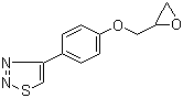 CAS 登录号：59834-07-0, 4-[4-(环氧乙烷-2-基甲氧基)苯基]-1,2,3-噻二唑
