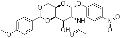 CAS 登录号：59868-86-9, 4-硝基苯基 2-(乙酰氨基)-2-脱氧-4,6-O-[(4-甲氧基苯基)亚甲基]-alpha-D-吡喃半乳糖苷