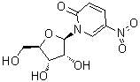 structure of CAS# 59892-36-3, 5-Nitro-1-beta-D-ribofuranosyl-2(1H)-pyridinone