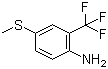 structure of CAS# 59920-85-3, 2-氨基-5-(甲硫基)三氟甲苯