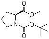 structure of CAS# 59936-29-7, Boc-L-Proline-methyl ester